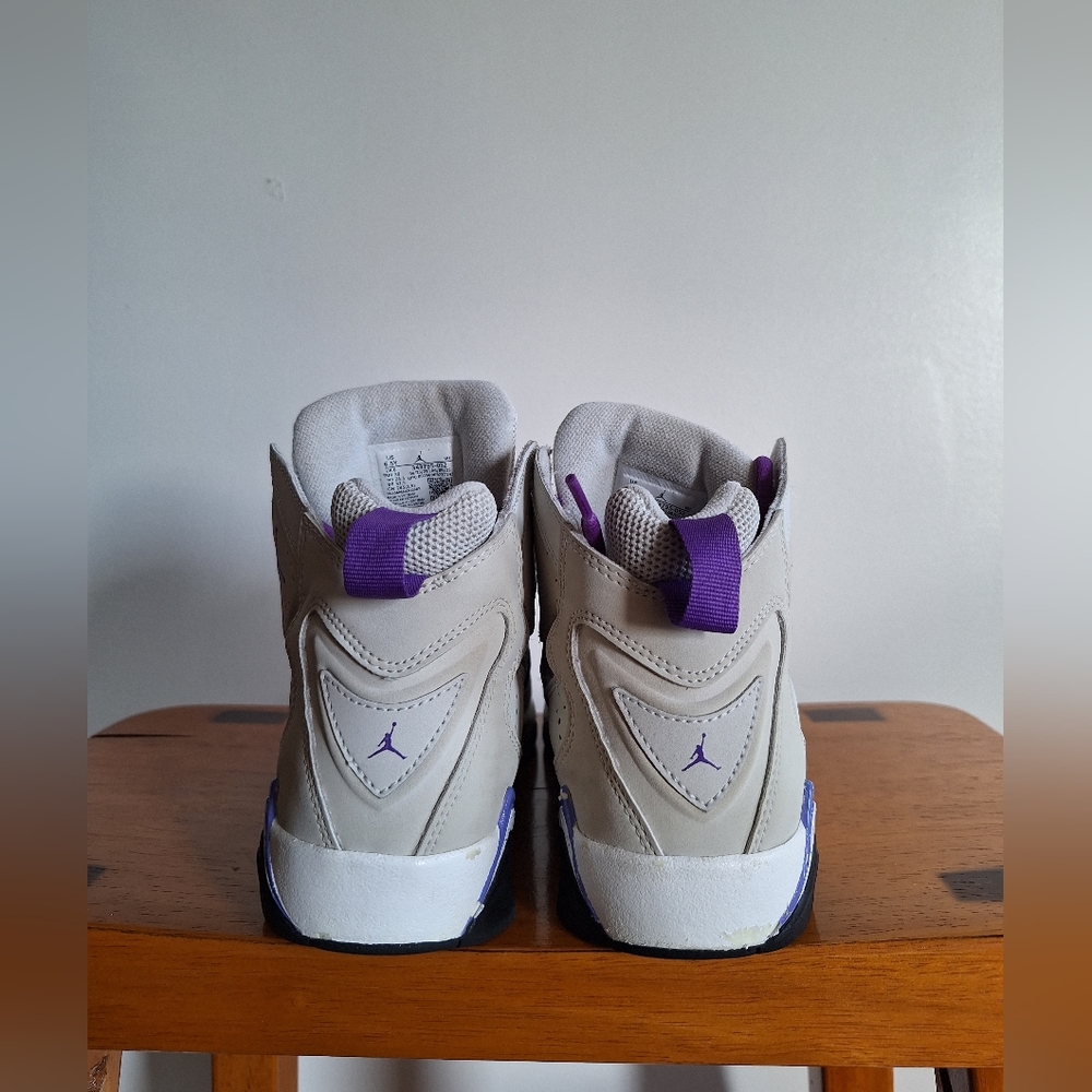 Air Jordan True Flight GS 'Base Grey Purple Venom' 6.5Y - Picture 3 of 11
